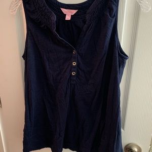 Lilly Pulitzer navy tank
